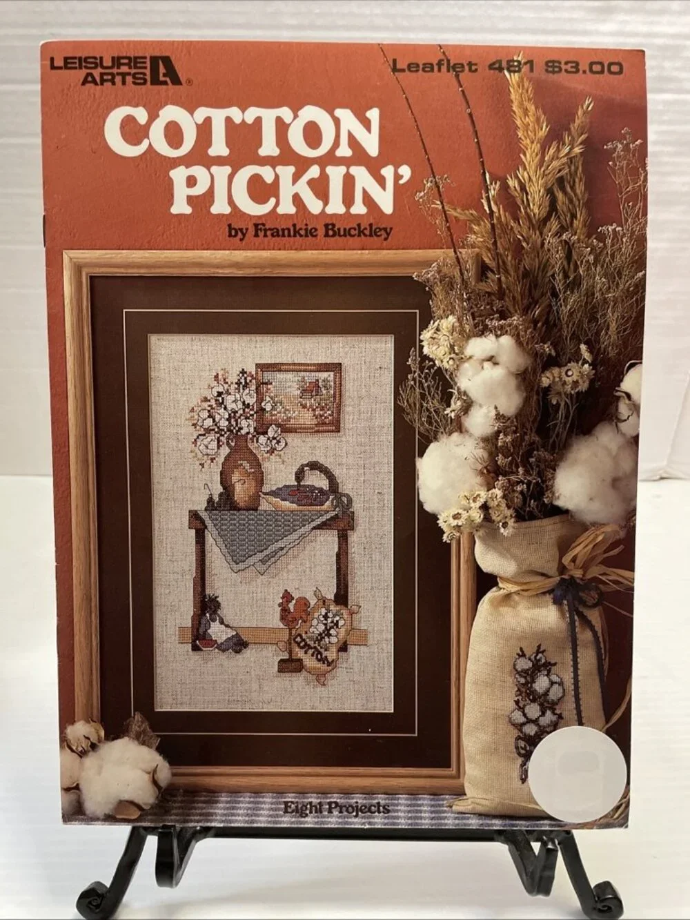 Cotton Pickin' South Country Cross Stitch Pattern Booklet 8 Projects - EUC